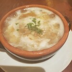 ビストロ えびすや - 話題のにんにくスープ