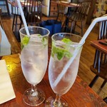 ビストロ えびすや - ノンアルコール ミントとレモンの飲み物