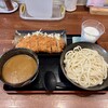 ファミリーレストラン だいまる - 美瑛豚カツカレーうどん（びえい牛乳付）1350円。