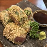 魚の旨い店 - カツオの生春巻き