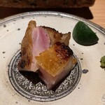 炭焼 おかげさん - 高坂鶏 もも肉 たたき