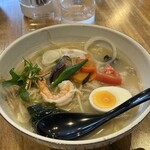 鳥羽ちゃんぽんと炙り鯖寿司 花清水 - 