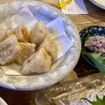 ハナタレ - 大根の唐揚げと沖エビ