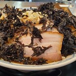 らぁめん優雅 - 背脂ガーリック岩海苔メンマトッピング