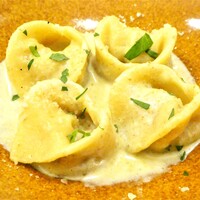 クチーナ イタリアーナ ディンミ - 赤鶏を詰めた自家製トルテッリーニ 実山椒のソース