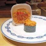 鮨 尚充 - バフンウニ軍艦～北海道余市産、塩水雲丹