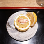 室町 和久傳 - 河内晚柑 毛蟹 酢飯