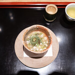 室町 和久傳 - 白魚 茶碗蒸し このわた 山菜