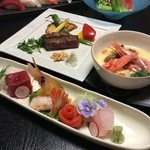 小菜/刺身/北海道产和牛里脊/沙拉/单品/寿司饭团/汤