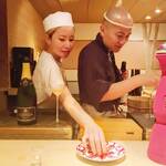 鮨 尚充 - ちえみさんにも追加で握っていただけました④