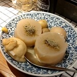 酒場ゴロー - 大根 250円/個　新じゃが 190円/個　玉子 220円/個　餅巾着 250円/個