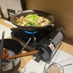 魚菜由良 鼎 - 海老真丈の醤油鍋