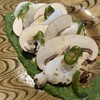 酒坊主 - 料理写真:炙り水蛸とマッシュルーム、韮菜ソース