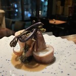 酒坊主 - 子持ヤリイカと蕨炊いたん