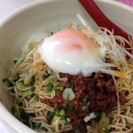 めだかタンタン - 2回目　汁なし担々麺580円　温玉100円