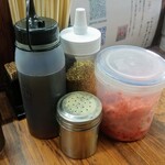 長浜ラーメンMOYORI - その他　卓上調味料