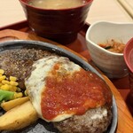 ジョイフル - ツインハンバーグ
            和食セットC