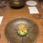 イデアル ビストロ - テット　ド　コションのブリック焼き　西京味噌と柑橘のサバイヨン