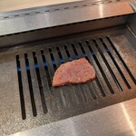 花ほのお鎌倉 焼肉ジャンボProduce - お肉焼き中