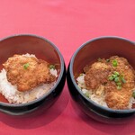 ブッフェダイニングポルト - しゃくし菜漬けご飯のわらじカツ丼