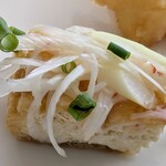 ブッフェダイニングポルト - 栃尾の厚揚げ ズワイガニの餡かけ