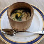 ブッフェダイニングポルト - 海鮮茶碗蒸し 鮑の煮貝餡かけ