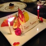 ザ ロビーラウンジ - サプライズのフルーツ　やっぱ嬉しい