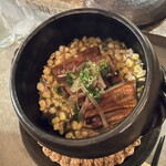ダモンデ - 土鍋ご飯　鰻コーン