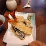 ふかがわ翁 - 天ざるの天ぷら