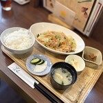 かあちゃん - スタミナ炒め定食@880