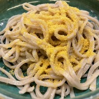 すしや宣 - カラスミ蕎麦　長崎ボラ