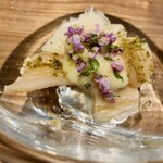 日本料理FUJI - 新玉ねぎと白ミル貝、黄身酢