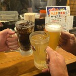 王龍ラーメン - 乾杯(^^)d