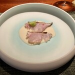 蒼 - 赤むつのレモングラス藁焼き お米と中国甘酒のヴィネグレットソース