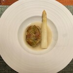 蒼 - 蝦夷鮑 ホワイトアスパラガス 自家製バター