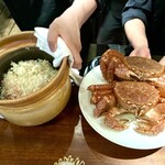 蒼 - １合の米に丸ごと２杯の毛蟹