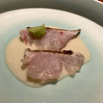 蒼 - 赤むつのレモングラス藁焼き お米と中国甘酒のヴィネグレットソース