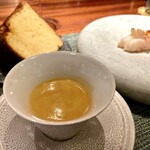 蒼 - 赤座海老の炭焼き ビスク 自家製ブリオッシュ