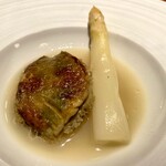 蒼 - 蝦夷鮑 ホワイトアスパラガス 自家製バター