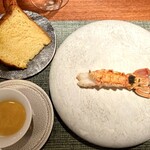 蒼 - 赤座海老の炭焼き ビスク 自家製ブリオッシュ