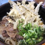 肉ごぼう天うどん