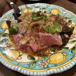 Suolo日本橋 - 茄子の煮浸し生ハム乗せ