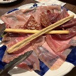 Suolo日本橋 - 生ハムとサラミの盛り合わせ