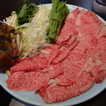 佐原 千与福 - 特選神戸牛大盛りのしゃぶしゃぶ