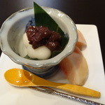 佐原 千与福 - 白玉小豆と白桃