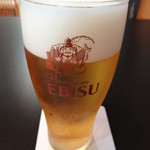 佐原 千与福 - 恵比寿生麦酒（５９４円）