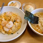 中国料理 桂林 - エビチャーハン（ミニ汁ソバ）セット