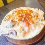 ロビン - グラタン風（スパゲッティ大盛）＋カツ