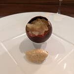 現代茶寮 銀座風月堂 - ペッシュメルバ　ジュレベルベンヌ　アールグレイのアイスクリーム添え