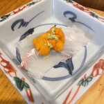 あかぎ - ヒラメ、雲丹